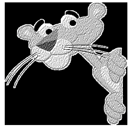 A photo of a cross-dithered William